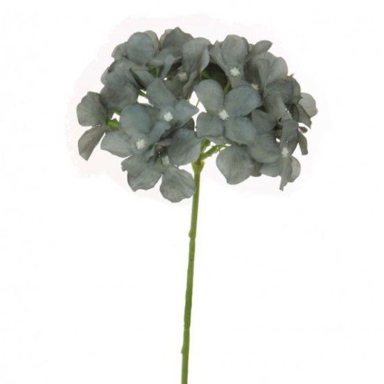 Artificial Hydrangea Grey 62cm Artificial Flowers